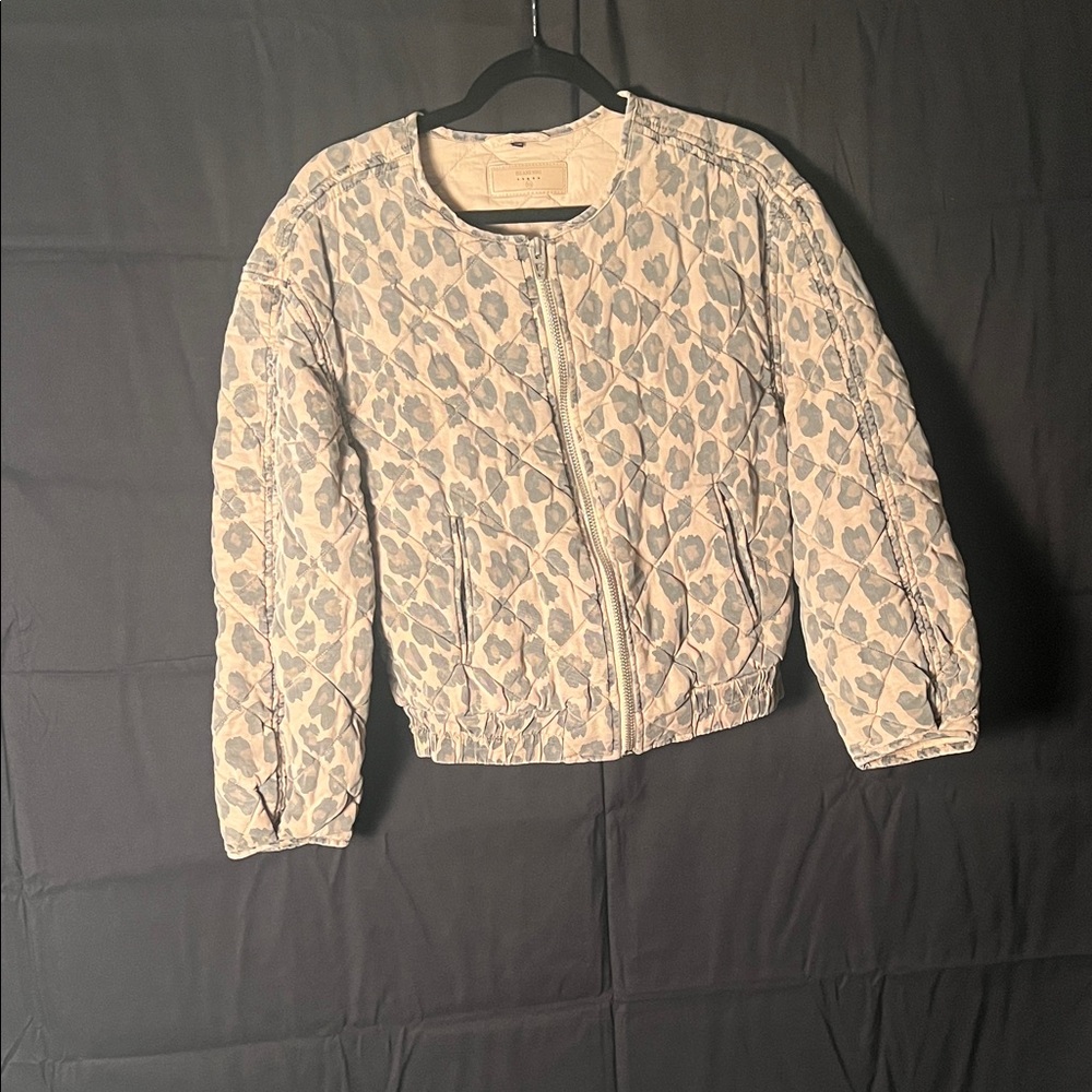 Blank NYC Women's Multicolored Animal Print Bomber Jacket